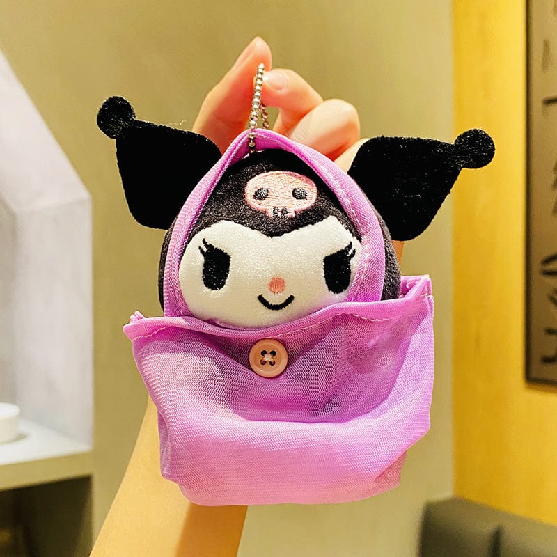 Porte-clés en peluche mini sac à main Kawaii