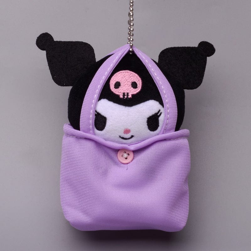 Porte-clés en peluche mini sac à main Kawaii