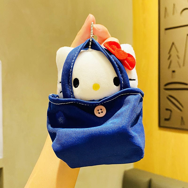 Porte-clés en peluche mini sac à main Kawaii