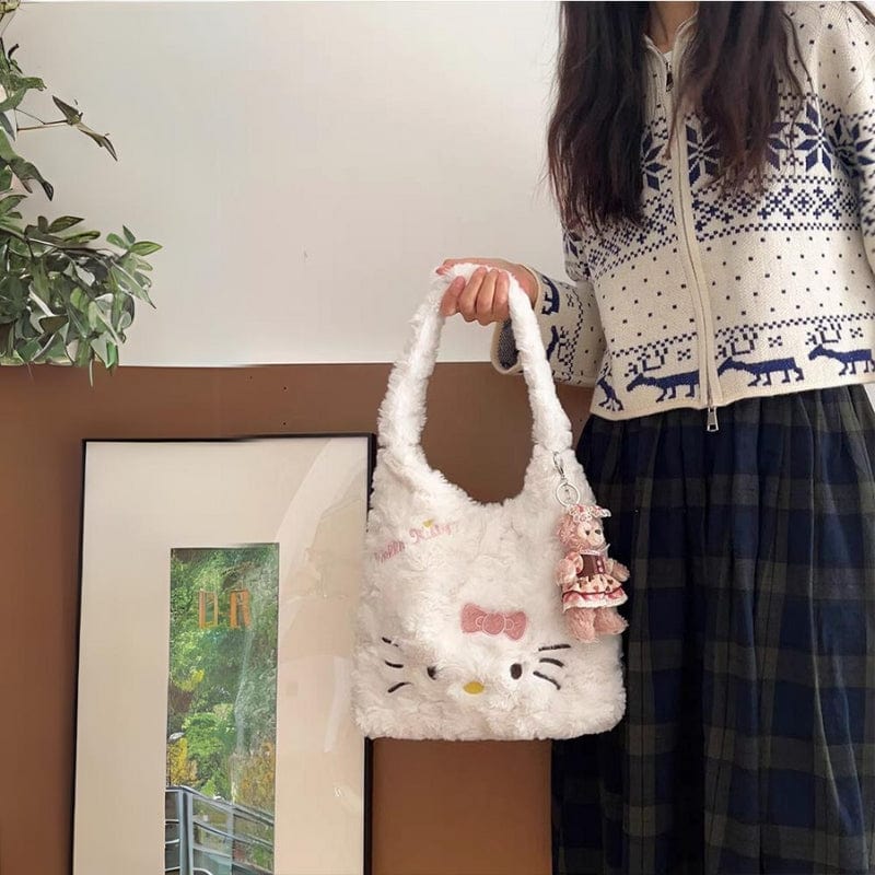 Sac à bandoulière en peluche Hello Kitty de Sanrio