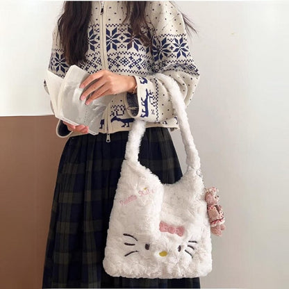 Sac à bandoulière en peluche Hello Kitty de Sanrio