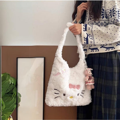 Sac à bandoulière en peluche Hello Kitty de Sanrio