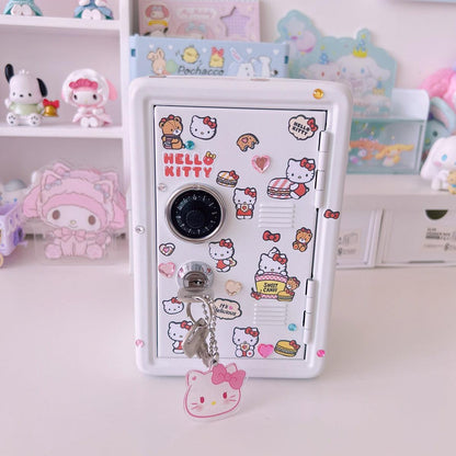 Kawaii Safe Box Desktop Organizer with Piggy Bank Functionality