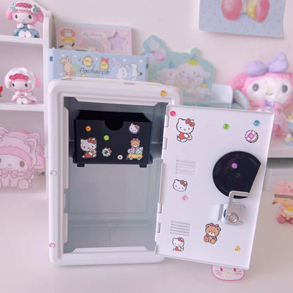 Sanrio Safe Box Desktop Organizer with Piggy Bank Functionality - In Kawaii Shop