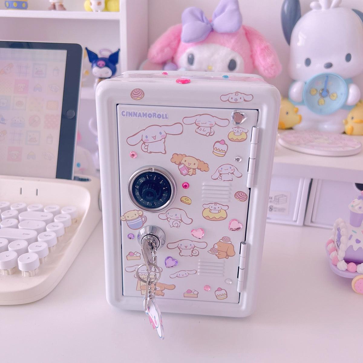 Kawaii Safe Box Desktop Organizer with Piggy Bank Functionality