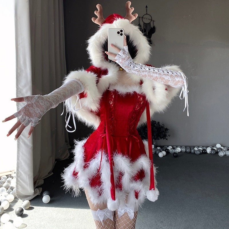Santa’s lil helper cosplay - christmas dress - dresses - cosplay - cosplaying