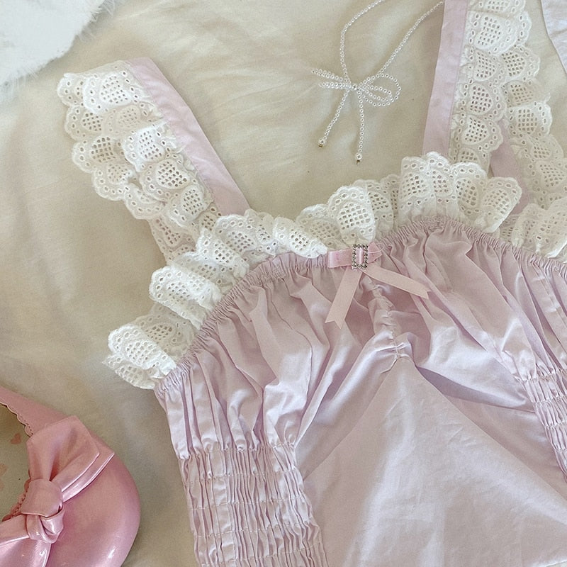 Satin Angeldoll Bustier Crop Top - angelcore, crop top, crop tops, cropped shirt, cropped top Kawaii Babe