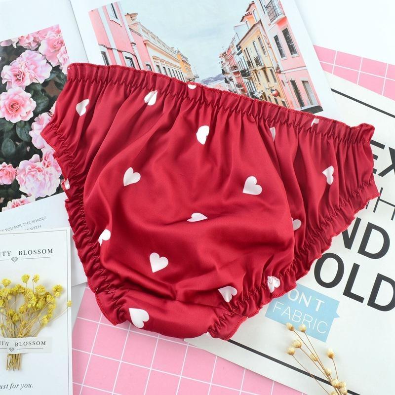 Satin Heart Panties - underwear