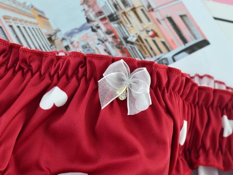 Satin Heart Panties - underwear