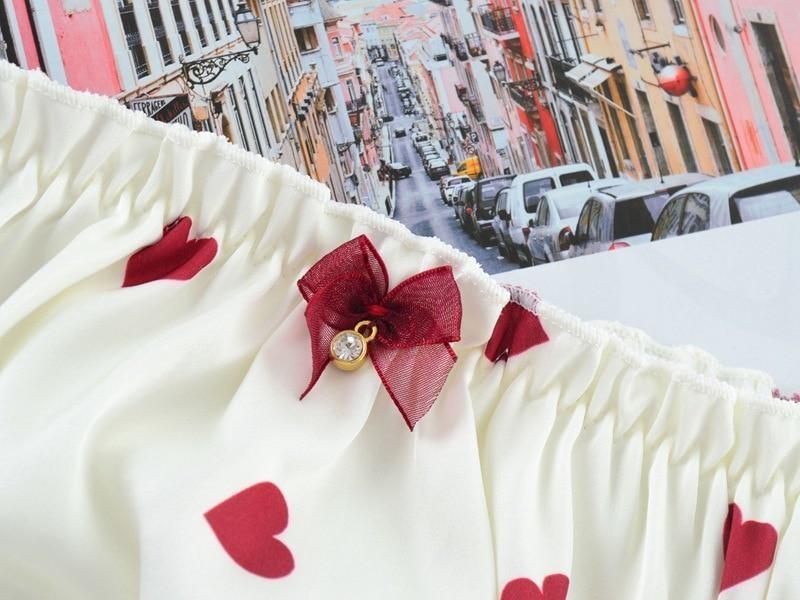 Satin Heart Panties - underwear