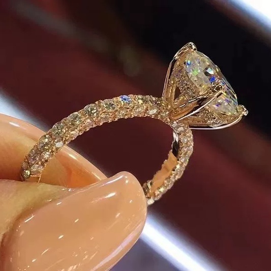 Bague en cristal avec nœud creux chic