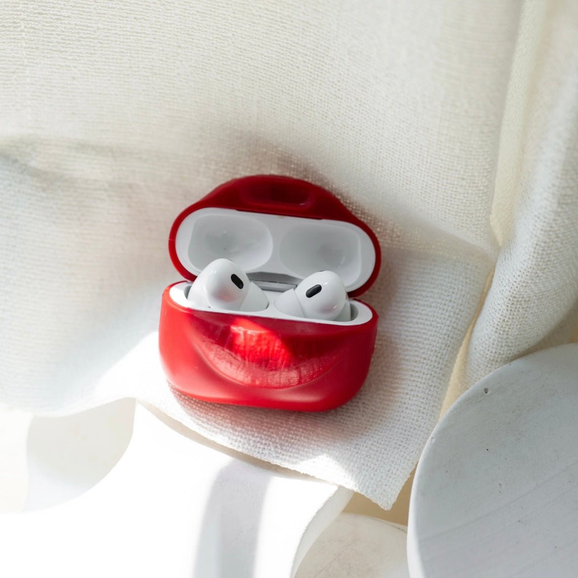 Barbie AirPods Lips Earphone Sexy Red Case