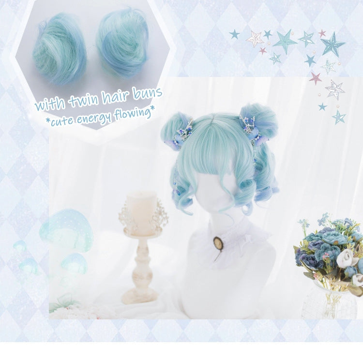 Shades Of Blue Bob Wig - kanekalon, lolita bag, wig, wigs Kawaii Babe