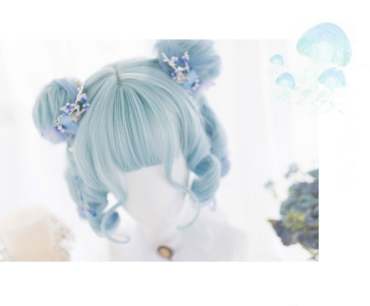 Shades Of Blue Bob Wig - kanekalon, lolita bag, wig, wigs Kawaii Babe