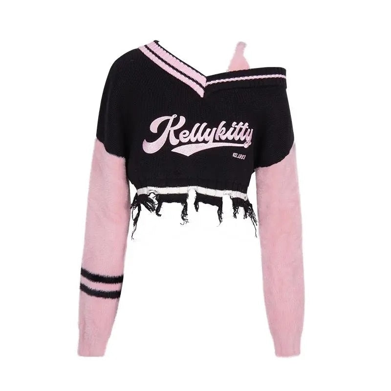 Shadow blossom cropped sports jacket - crop top - tops - cropped - distressed -