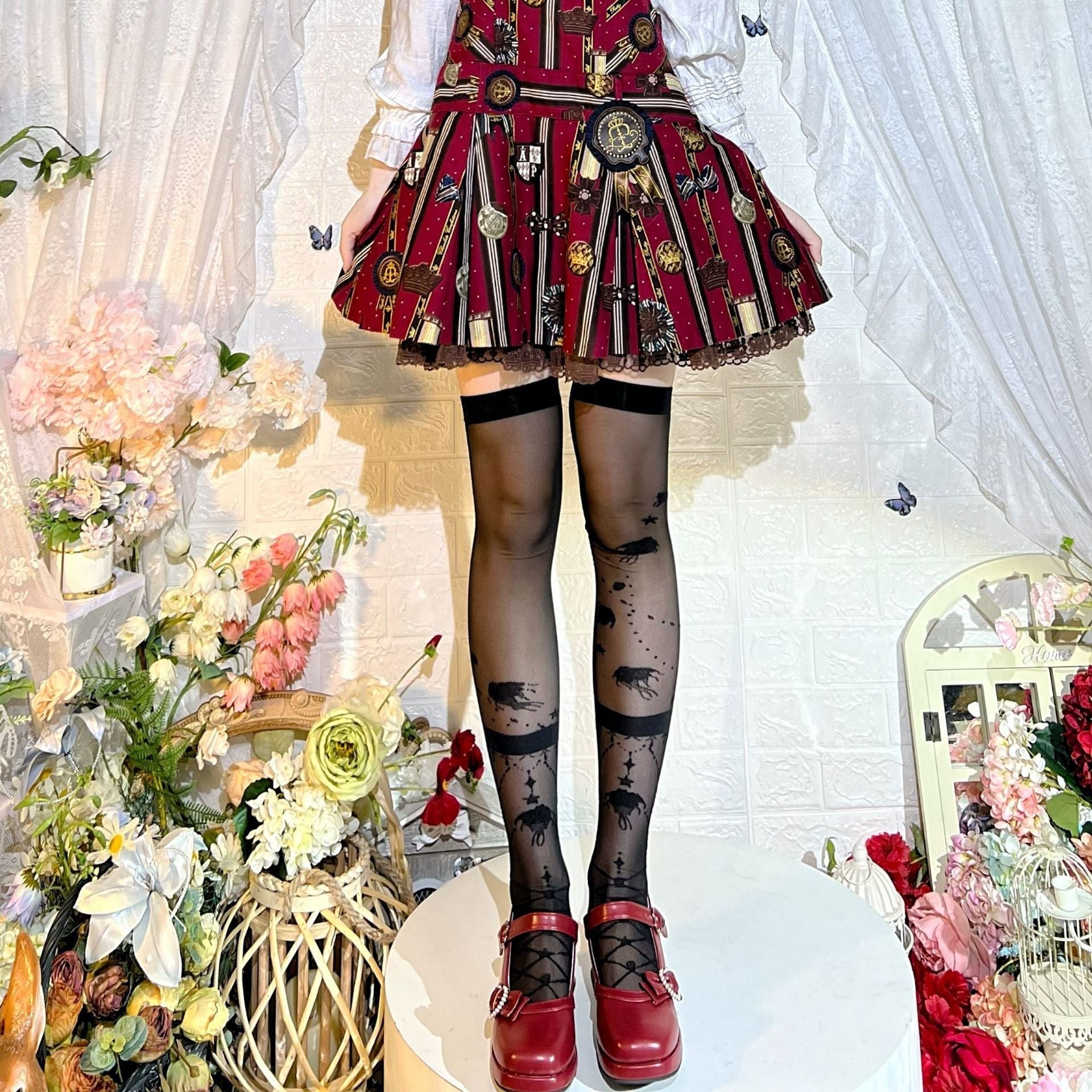 Sheer Lolita Nylon Thigh Highs - nylon, nylons, socks, stockings, tights Kawaii Babe