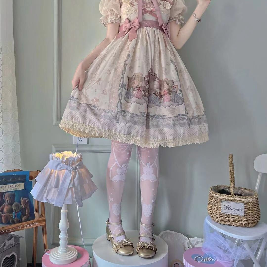 Sheer Lolita Nylon Thigh Highs - nylon, nylons, socks, stockings, tights Kawaii Babe
