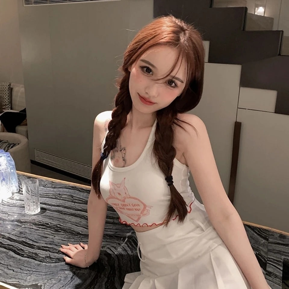 They Don’t Give A Shit Halter Top - angel, angelcore, angelic, angels, baby lamb
