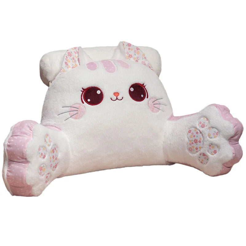 Kawaii snuggle paw kitten cat plush seat cushion pillow