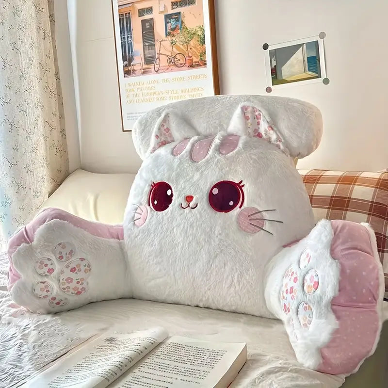 Kawaii snuggle paw kitten cat plush seat cushion pillow