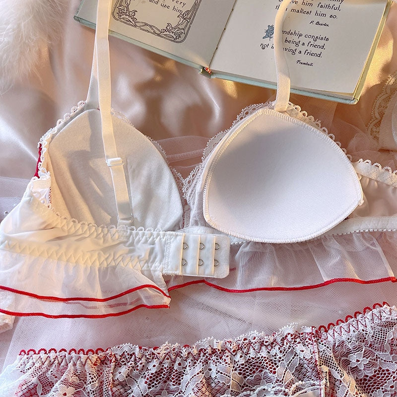 Soft Chiffon Princess Lingerie Set - angelcore, dollette, ethereal, fairycore, kawaii lingerie