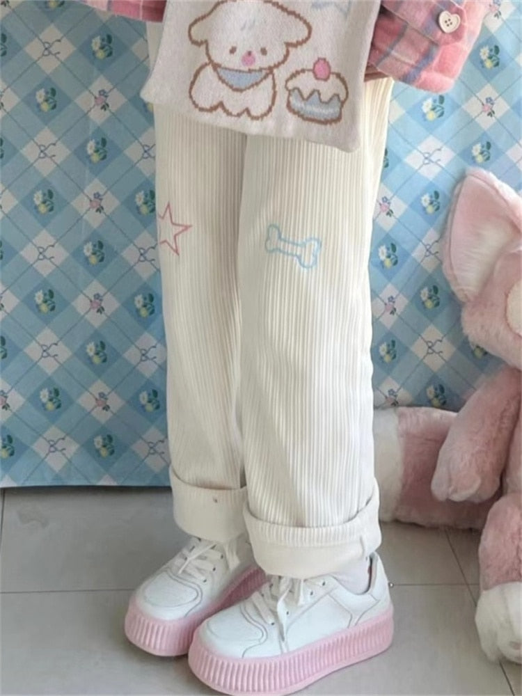 Star Girl Pants - fairy-kei, jogging pants, pants, star Kawaii Babe