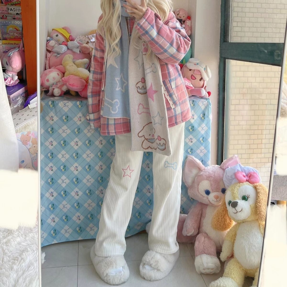 Star Girl Pants - fairy-kei, jogging pants, pants, star Kawaii Babe