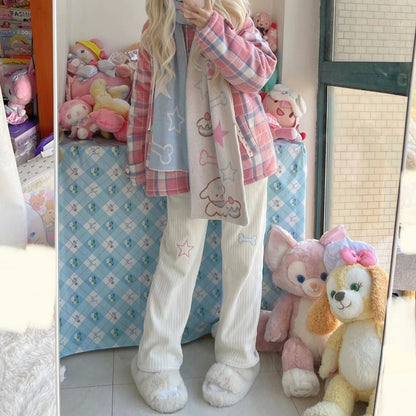 Star Girl Pants - fairy-kei, jogging pants, pants, star Kawaii Babe