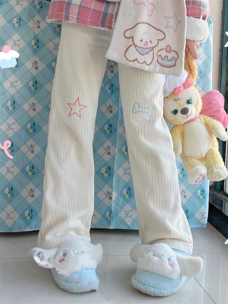 Star Girl Pants - fairy-kei, jogging pants, pants, star Kawaii Babe