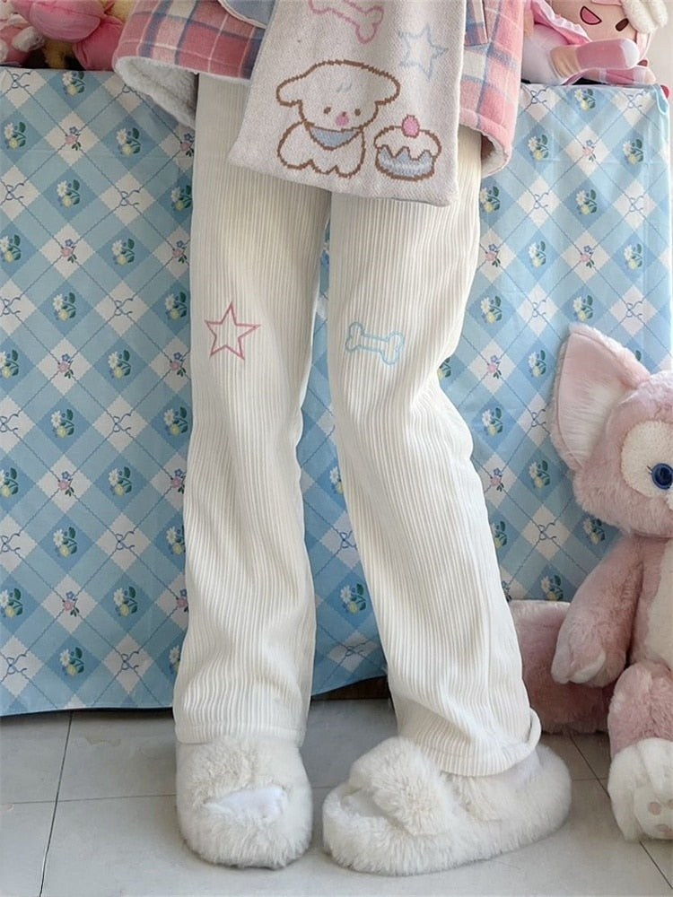Star Girl Pants - fairy-kei, jogging pants, pants, star Kawaii Babe
