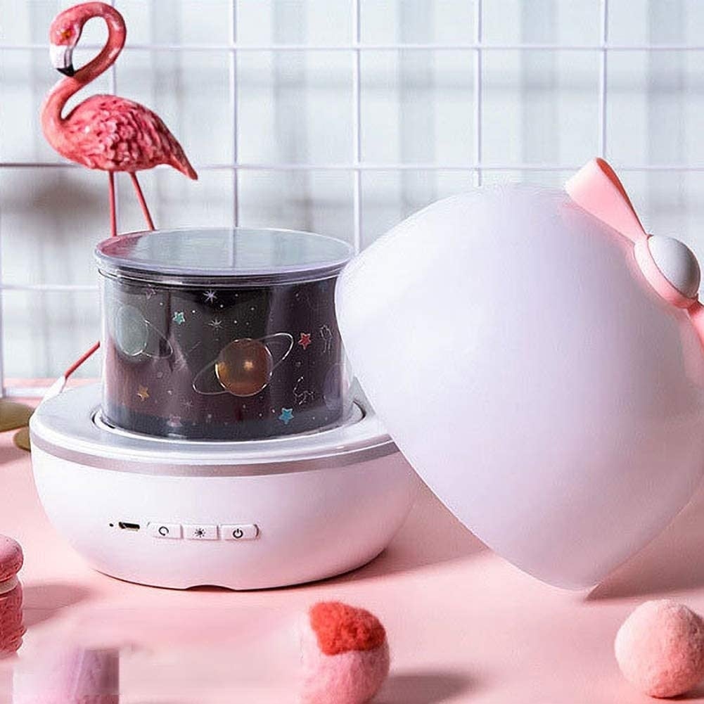 Starry Sky Projector Lamp & Speaker - bedroom lamp, bluetooth, decorations, galaxy, home decor