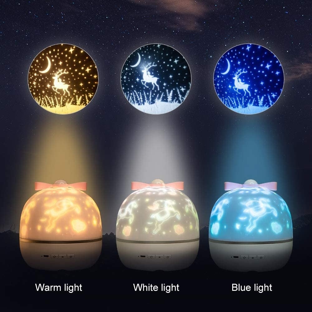 Starry Sky Projector Lamp & Speaker - bedroom lamp, bluetooth, decorations, galaxy, home decor