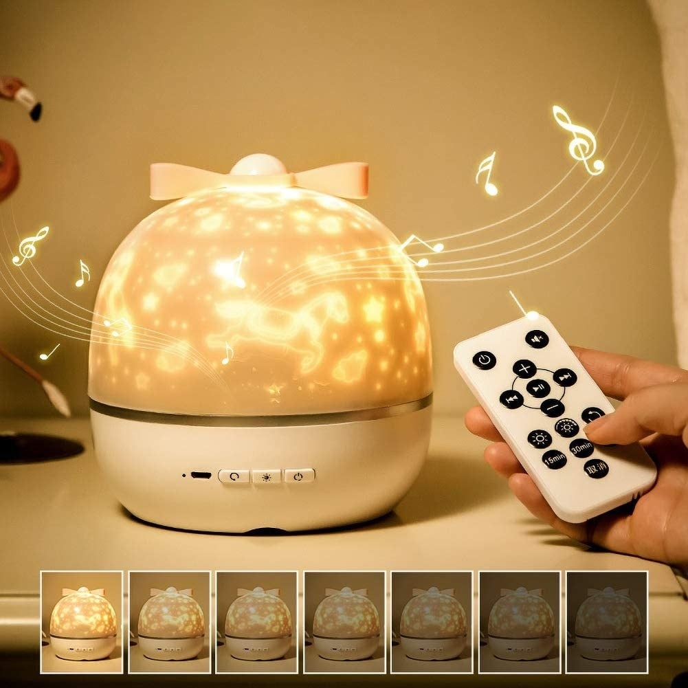 Starry Sky Projector Lamp & Speaker - bedroom lamp, bluetooth, decorations, galaxy, home decor