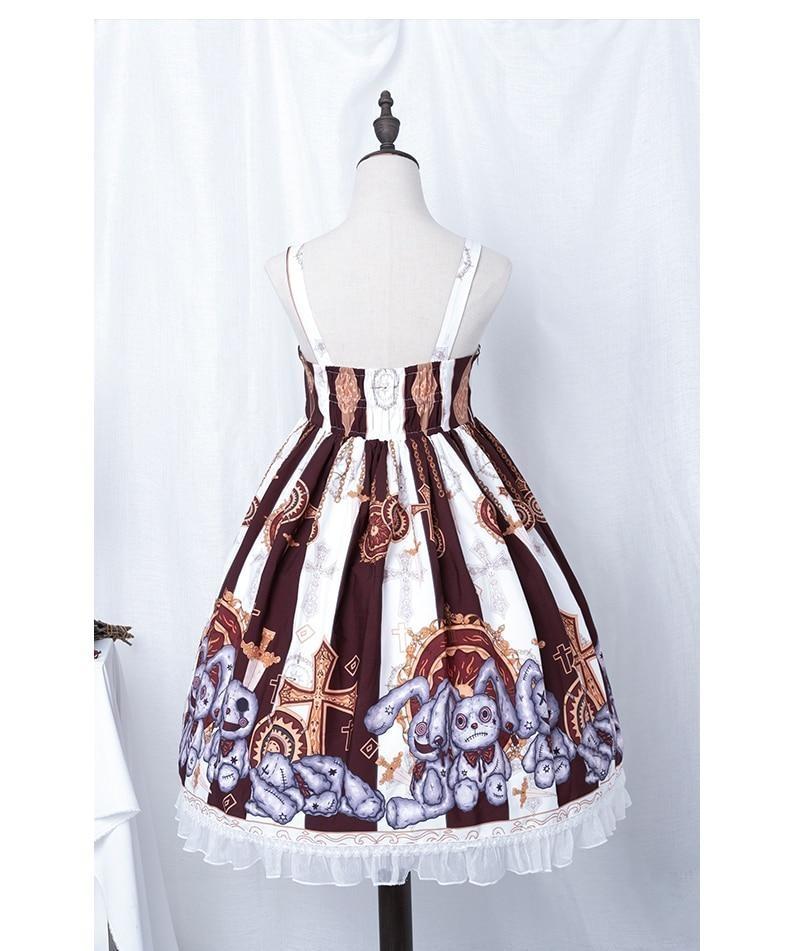 Steampunk Macabre Lolita Dress - brown dress, dresses, goth girl