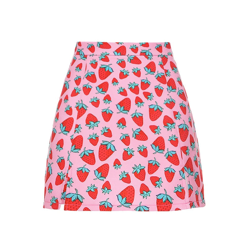 Strawbaby Skirt - pencil skirt, skirts, strawberries, strawberry