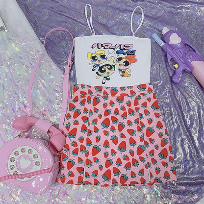 Strawbaby Skirt - pencil skirt, skirts, strawberries, strawberry