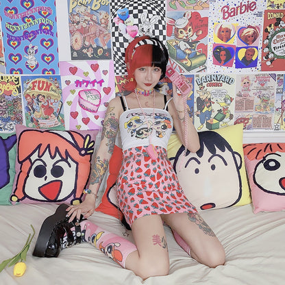 Strawbaby Skirt - pencil skirt, skirts, strawberries, strawberry