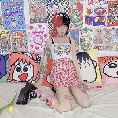 Strawbaby Skirt - pencil skirt, skirts, strawberries, strawberry