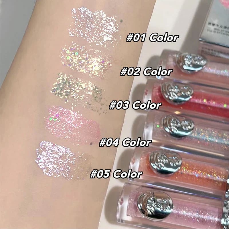 Kawaii subtle shimmer liquid glitter eyeshadow highlight