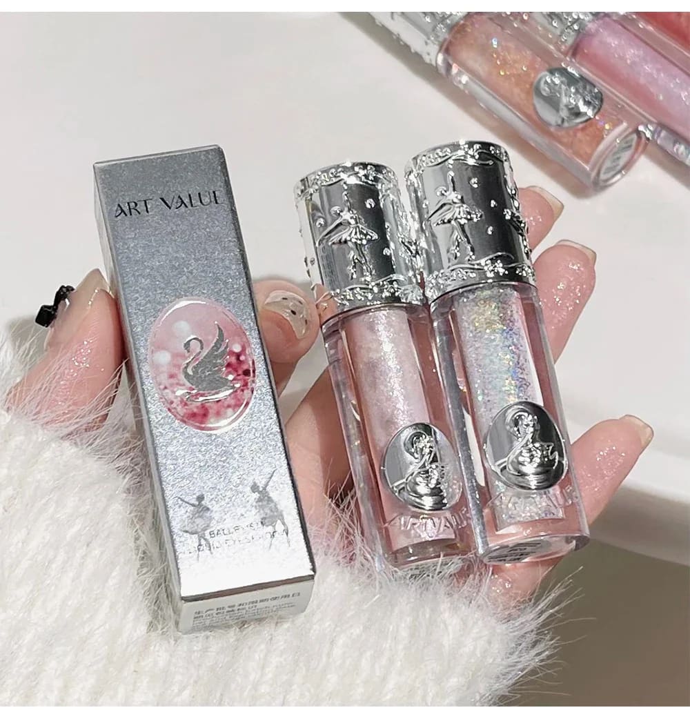 Kawaii subtle shimmer liquid glitter eyeshadow highlight