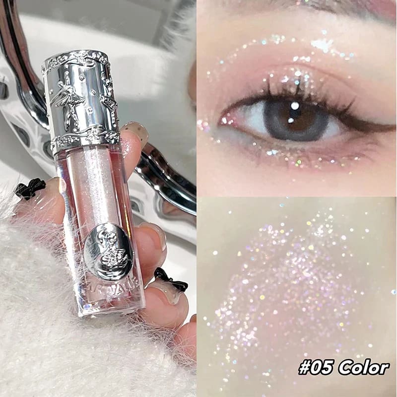 Kawaii subtle shimmer liquid glitter eyeshadow highlight