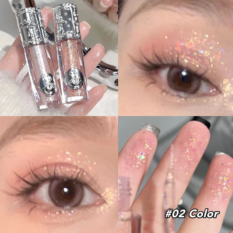Kawaii subtle shimmer liquid glitter eyeshadow highlight