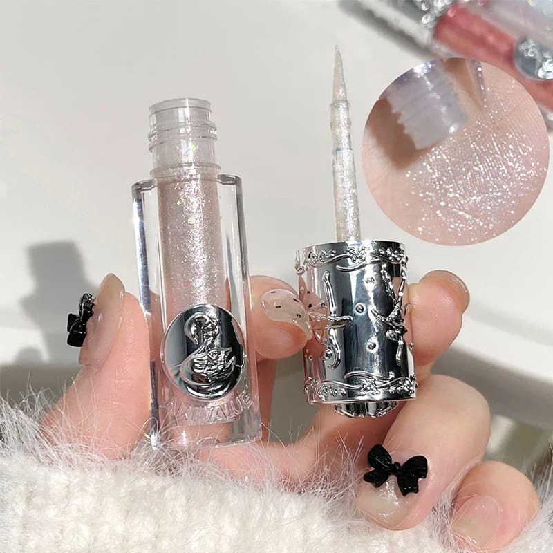 Kawaii subtle shimmer liquid glitter eyeshadow highlight