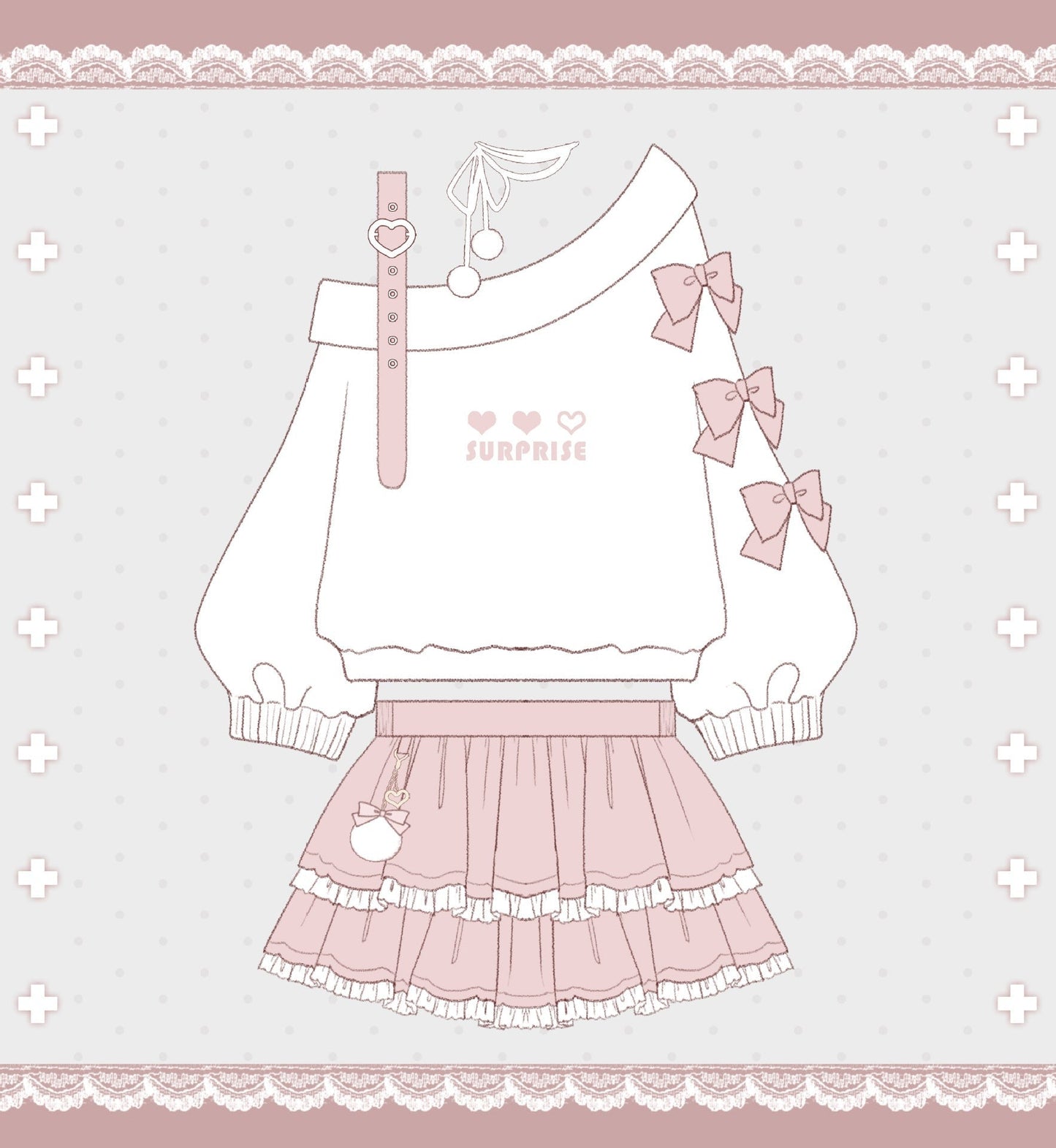 Surprise Me Pastel Goth Set - clothing