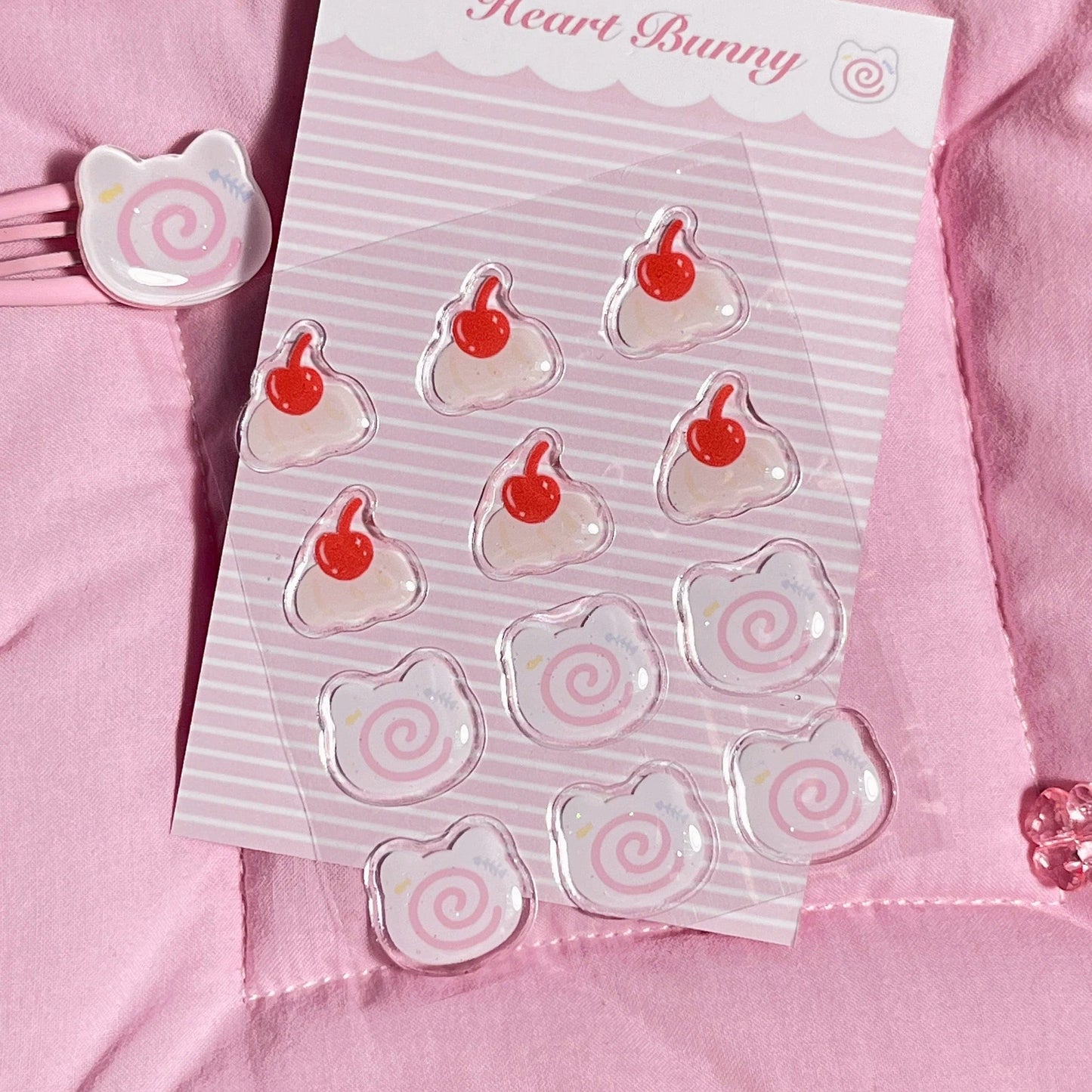 Sweet Strawberry Crystal Decoration Stickers