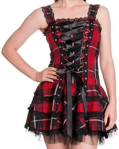Tartan Pinup Dress - dress, dresses, goth, gothic, occult