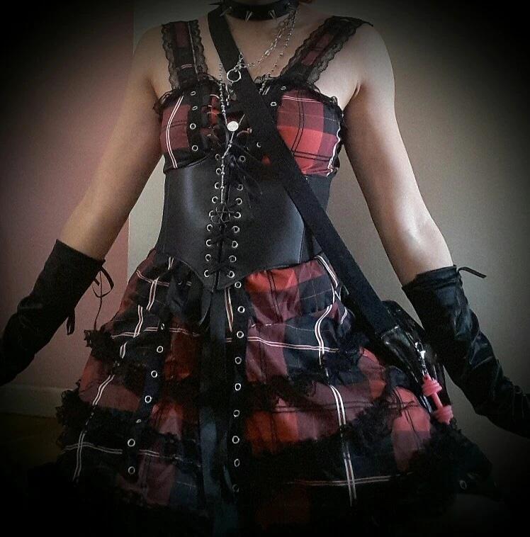 Tartan Pinup Dress - dress, dresses, goth, gothic, occult