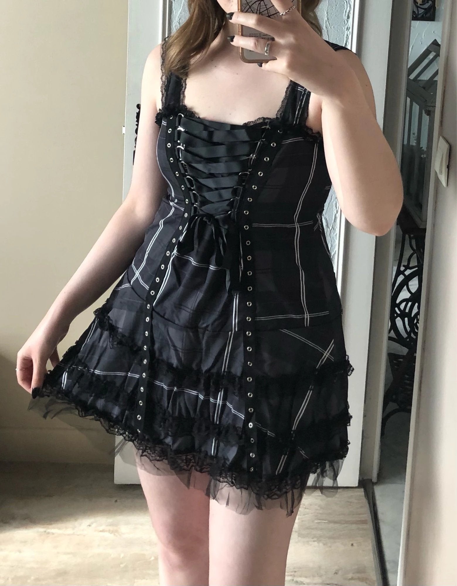 Tartan Pinup Dress - dress, dresses, goth, gothic, occult