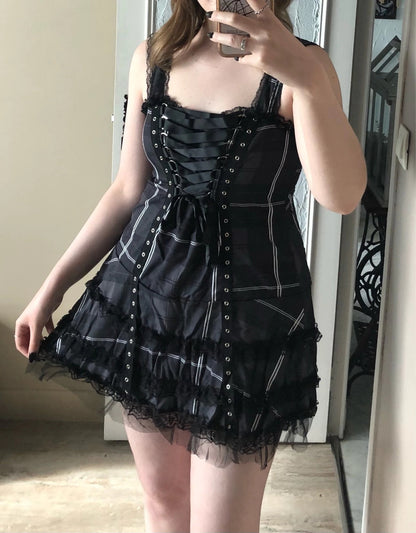 Tartan Pinup Dress - dress, dresses, goth, gothic, occult