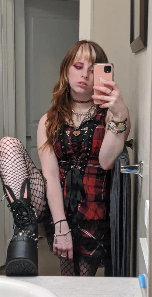 Tartan Pinup Dress - dress, dresses, goth, gothic, occult